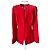 Thierry Mugler Giacca Mugler rossa con zip Rosso