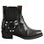 Re/Done Schwarze Schnallenstiefel