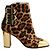 Christian Louboutin Botas de couro marrom com fivelas