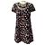 Valentino Garavani Abito nero multicolore floreale Valentino con inserti in pizzo