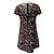 Valentino Garavani Abito nero multicolore floreale Valentino con inserti in pizzo - vista 3