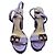 Elisabetta Franchi Tweed Sandalette mit Absatz Lavendel