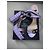 Elisabetta Franchi Tweed Sandalette mit Absatz Lavendel - Ansicht 2