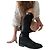 Botas altas de pelo de pony negro Hermès con herrajes de paladio