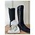 Botas altas de pelo de pony negro Hermès con herrajes de paladio - vista 2