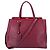 Fendi Borsa tote 2 Jours in pelle bordeaux con tracolla