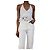 Alaïa Top cropped branco com decote halter - tamanho UK 8