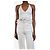 Alaïa Top cropped branco com decote halter - tamanho UK 8 - vista 3