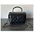 Vanity Beauty Case Chanel in Pelle di Agnello Nera Nero - vista 2