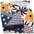 Pierre Louis Mascia Foulard multicolore in seta Blu navy