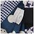 Pierre Louis Mascia Foulard multicolore in seta Blu navy - vista 3