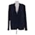 Hermès Marineblazer mit Schulterpolstern Marineblau  - Ansicht 1