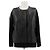Lanvin Cardigan noir en poulain et en laine