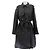 Lanvin Trench largo gris antracita de algodón