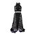 Chanel Schwarzes langes Spitzenkleid