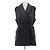 Max Mara short sleeveless navy wool parka Navy blue