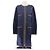 Chanel Lange Jeansjacke mit Baumwollstickereien Blau