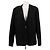 Hermès Schwarzer Blazer mit Schulterpolstern