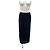 Autre Marque Falda maxi negra texturizada RIBBONBIT Negro