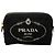 Pochette Mini Borsa Canapa con Logo Prada Nero