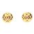 Orecchini placcati oro matelassé Chanel Coco Mark D'oro