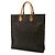 Borsa Tote Sac Plat Monogram Louis Vuitton Marrone Monogramma - vista 3