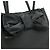 Borsa a mano/borsa a spalla in nastro jacquard PRADA Nero - vista 9
