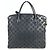 Borsa Tote Verticale Lockit in Gomma Monogram Louis Vuitton Nero Blu - vista 2