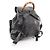 Zaino in pelle nera Gucci Bamboo Nero - vista 2