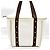 Louis Vuitton Antigua Cabas MM Tasche Braun Weiß Roh - Ansicht 2