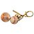 Portachiavi Bijou Sac Mini Lin Croisette Violine Louis Vuitton Rosa Beige Crudo - vista 2