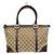Gucci GG Canvas Tote-Handtasche Braun Beige