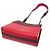 Borsa a spalla in pelle da donna Prada Bibliothèque 1BC034 Rosso Bordò - vista 3