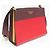 Borsa a spalla in pelle da donna Prada Bibliothèque 1BC034 Rosso Bordò - vista 9