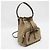 Borsa a sacco in jacquard con logo Prada Marrone Marrone scuro - vista 8