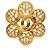 Spilla Vintage Chanel Motivo Fiore Coco D'oro