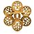 Spilla Vintage Chanel Motivo Fiore Coco D'oro - vista 2