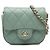 Chanel Verde Micro Mini Classico Caviar Flap Singolo