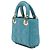 Dior Bleu Micro Cuir d'Agneau Cannage Lady Dior Turquoise - vue 2