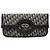 Clutch pieghevole in tela blu obliqua Dior Blu navy