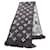 Sciarpa Logomania Shine Louis Vuitton Nero Argento