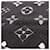Sciarpa Logomania Shine Louis Vuitton Nero Argento - vista 9