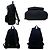 Zaino in tela e pelle nera Balenciaga Nero - vista 3