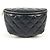 Marsupio / borsa a spalla in pelle matelassé Chanel Nero