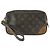 Borsa Clutch Louis Vuitton Monogram Marly Dragonne PM Marrone