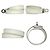 Bracciale Charm Kelly di Hermès Argento Bianco - vista 2