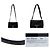 Bolso de hombro de cuero negro Prada - vista 3