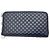 Gucci Navy Leder Langbörse Marineblau - Ansicht 10