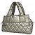 Chanel Coco Cocoon Nylon Tote Bag Silber
