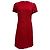 Prada Kurzarm-Minikleid aus roter Wolle
